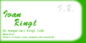 ivan ringl business card